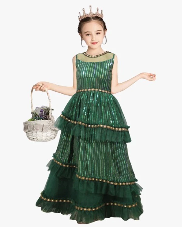 ARM HARRY CHILDREN GOWN - GREEN, 7 To 8