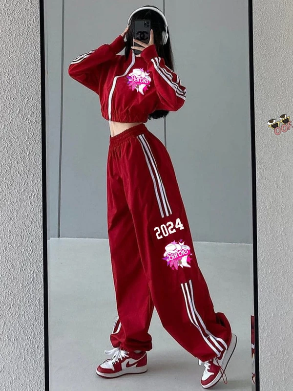 WSM 2222 BARBIE TRACKSUIT - Red, S-36