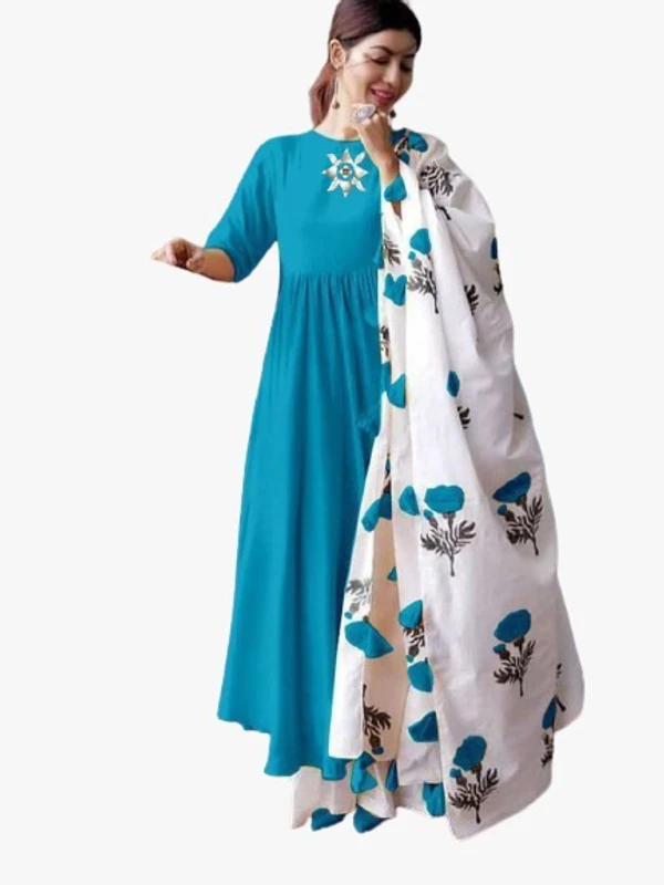 ARYM SHIPRA PAIR SETKURATI-PLAZZO-DUPATTA - light Blue, XL-42