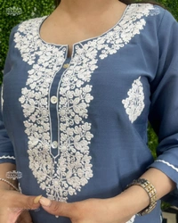 KDJ 1053 Occasion Embroidery Dress - S-36