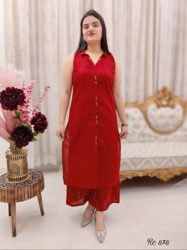 KDJ Beautiful Kurta & Plazo - 2XL-43