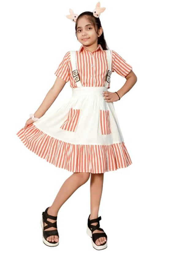 ARM SURI WESTERN DUNGREE FOR CHILDREN GIRL'S WEAR - Red, No.24