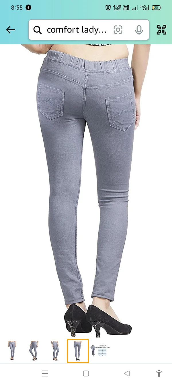 Comfort Lady DENIM Jegging (GREY) - XL