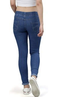 Comfort Lady DENIM Jegging (Medium BLUE)) - L