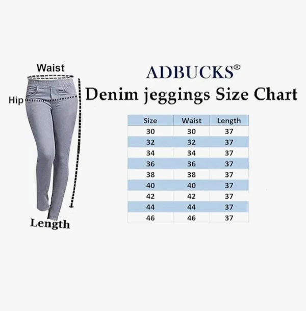 Comfort Lady DENIM Jegging (Medium BLUE)) - 2XL