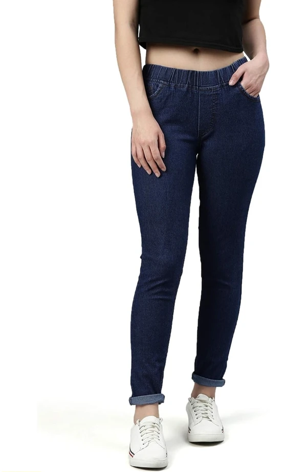 Comfort Lady DENIM Jegging (Dark BLUE)) - L