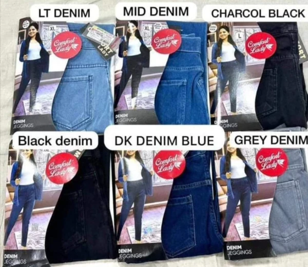 Comfort Lady DENIM Jegging (Dark BLUE)) - XL