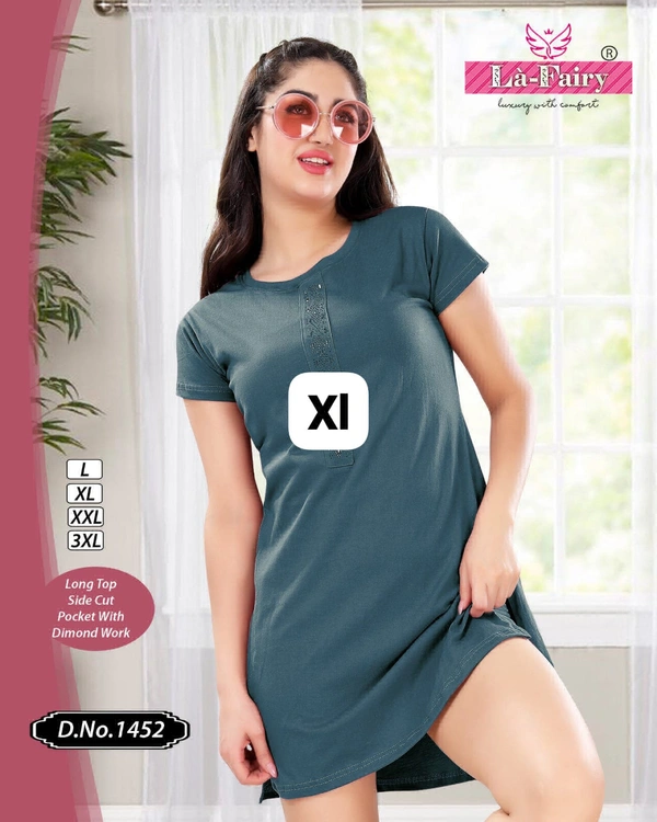 La Fairy Beautiful Long Top  - 2XL-46