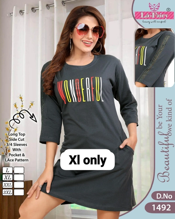 La Fairy  Beautiful Long Top  - XL-42