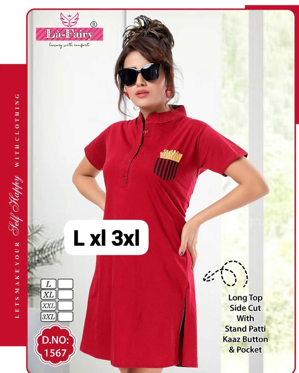 La Fairy Beautiful Long Top - 46-3XL