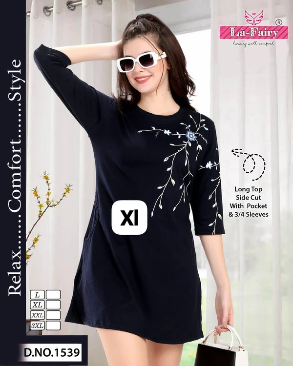 La Fairy Beautiful Long Top  - 42-XL