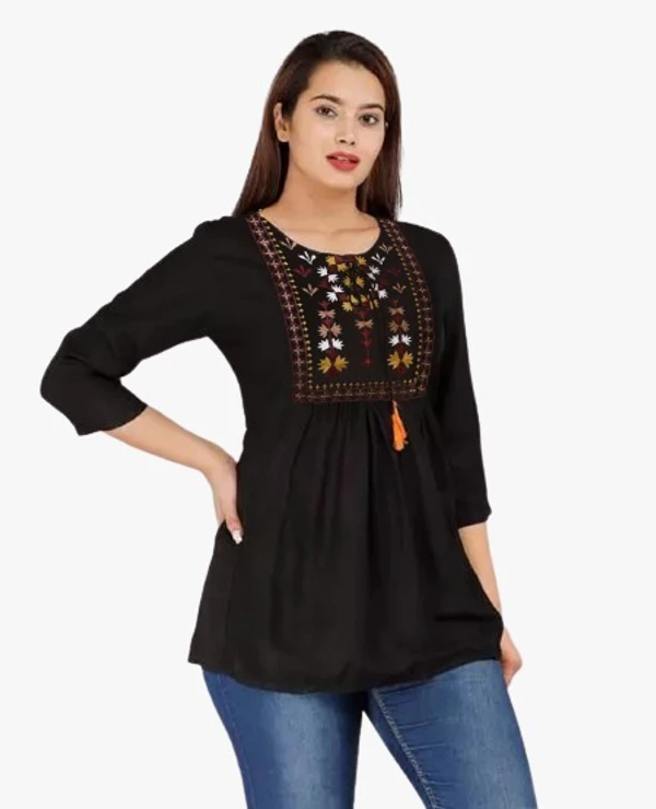 ARM DARVI TOP - Black, L-40