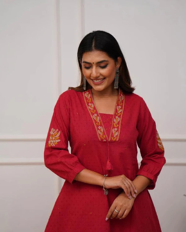 KDj  STRAIGHT KURTI WITH PANT - M-38