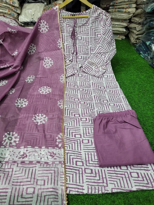 KDJ 2227 SUMMER SPECIAL COTTON KURTI SET - 44-2XL