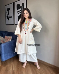 KDJ Embroidery Kurta Set - M-38