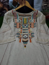 KDJ Embroidery Kurta Set - L-40