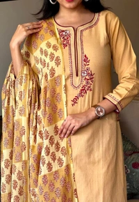 KDJ 3538 Cotton Kurta Set - L-40