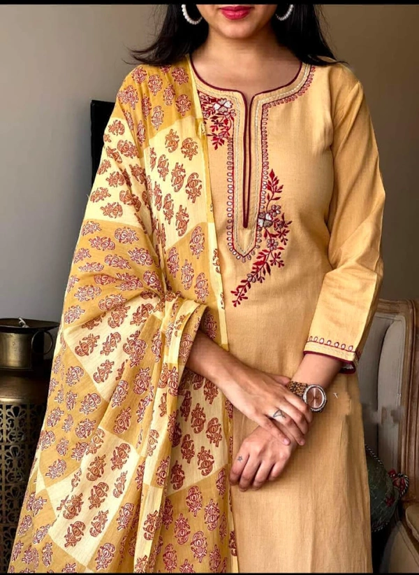 KDJ 3538 Cotton Kurta Set - 46-3XL