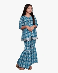 ARM JHAPPI SHARARA PAIR - 24, Wild Watermelon