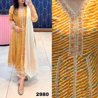 RTK 1039 ANARKALI DRESS  - green, 2XL-44