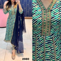 RTK 1039 ANARKALI DRESS  - red, 2XL-44