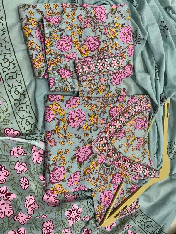 KDJ AFGANI PATTERN KURTI SET - L-40