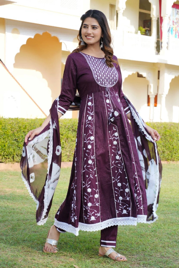 KDJ 1035 ANARKALI DRESS SET - 42-XL