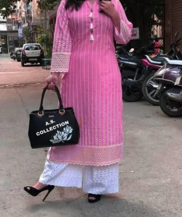 RPR HEAVY CHICKEN WORK KURTI WITH PLAZO PANT - S-36