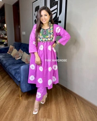 RPR 1034 ANARKALI PATTERN PURE COTTON DRESS  - M-38