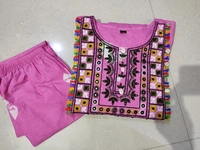 RPR 1034 ANARKALI PATTERN PURE COTTON DRESS  - L-40