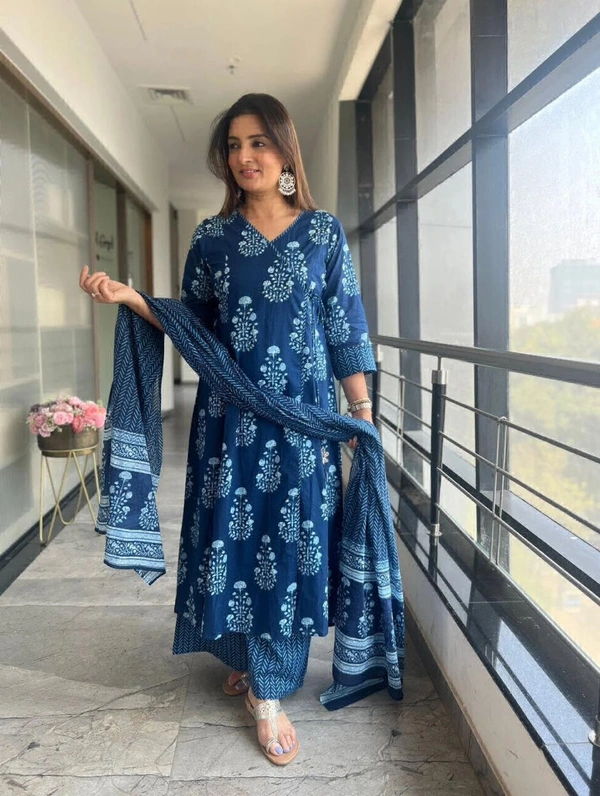 KDJ STRAIGHT KURTA SET WITH DUPATTA  - M-38