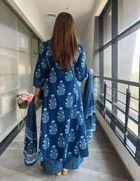 KDJ STRAIGHT KURTA SET WITH DUPATTA  - M-38