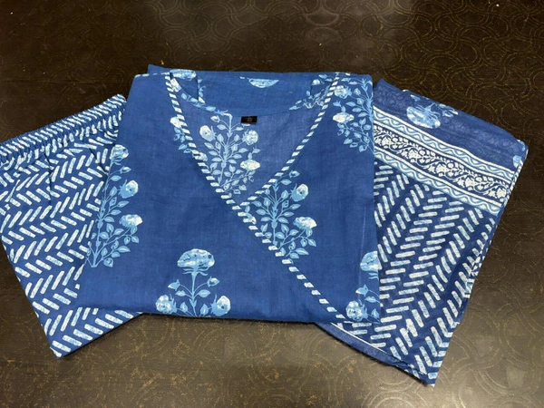 KDJ STRAIGHT KURTA SET WITH DUPATTA  - M-38