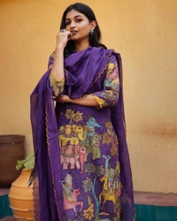 WDW 1033 BEAUTIFUL PRINTED DRESS - M-38