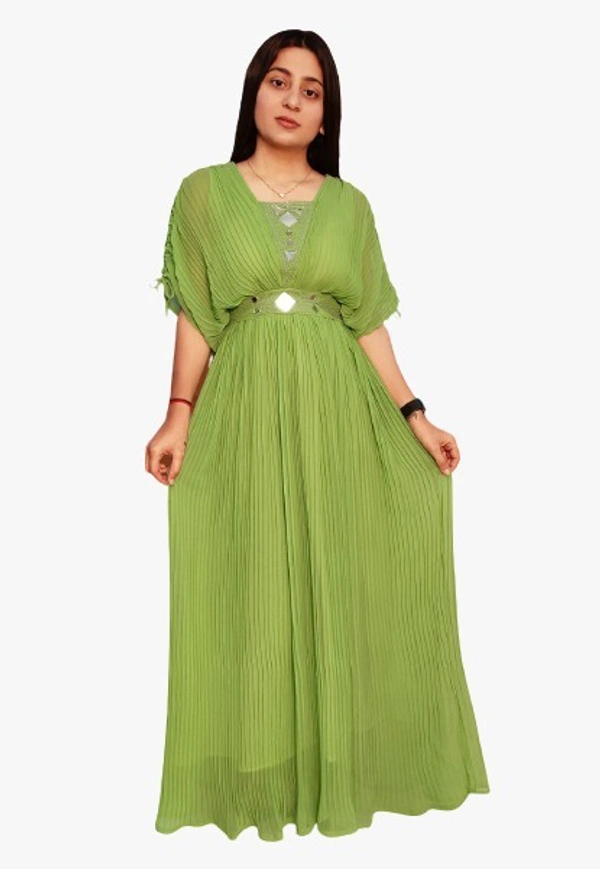 ARM 2855 TIPSS LONG GOWN - Peach, M-38