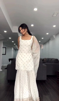 WDW EMBROIDERY WORK KURTI SET WITH PANT DUPATTA  - L-40