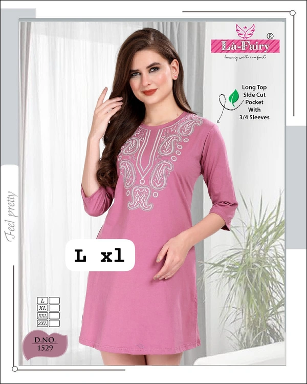 La Fairy  Beautiful Long Top  - 42-XL