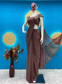 KDJ READY TO WEAR SAARI  - Pink