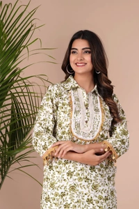 KDJ Printed Kurta Pair Matching Pant  - M-38