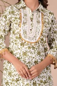 KDJ Printed Kurta Pair Matching Pant  - M-38