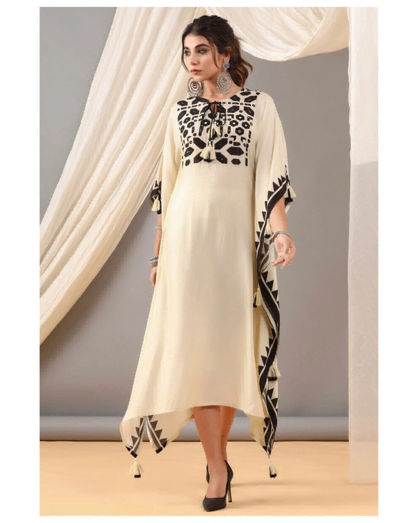 KDJ 1031 REYON KAFTAN DRESS  - M-38