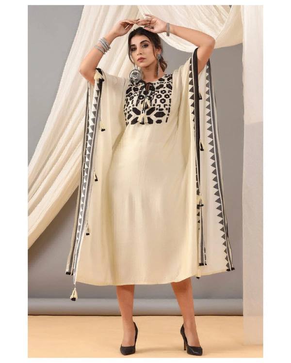KDJ 1031 REYON KAFTAN DRESS  - 42-XL