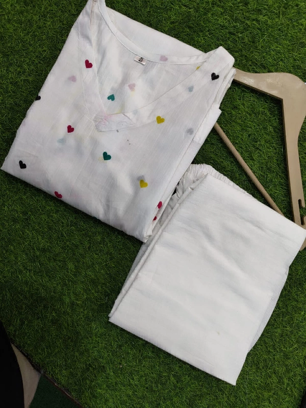 KDJ 2224 SUMMER SPECIAL COTTON KURTI WITH PANT  - M-38