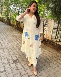 KDJ Cotton Printed Kurta Set  - XL-42