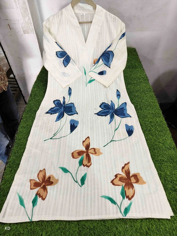 KDJ Cotton Printed Kurta Set  - 44-2XL