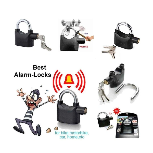 Security Pad Lock With Smart Alarm  - 1pcs