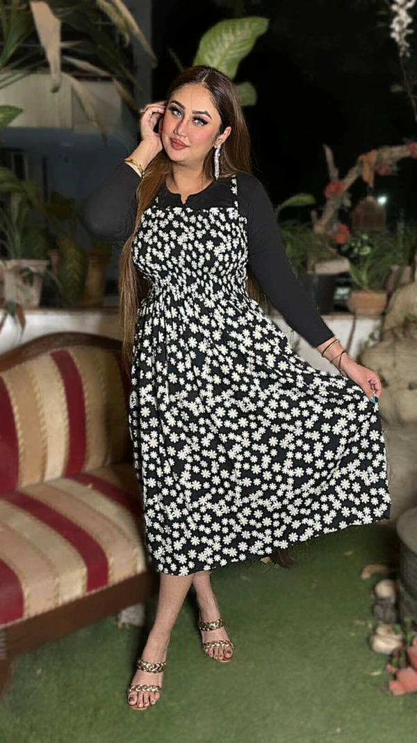 WSM 1024 Long Dress With Black Top  - L-40