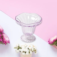 Crystal Plastic Ice Cream Bowl - 1pcs