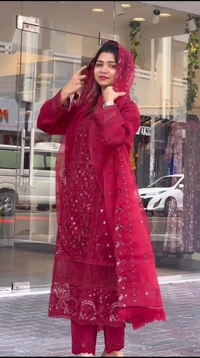WDW 1022 ORGENJA Party Wear Dress  - M-38