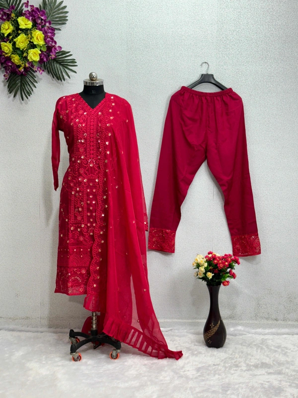 WDW 1022 ORGENJA Party Wear Dress  - M-38